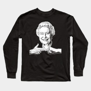 The Queen \/\ Run The Crown Jewels \/\ Long Sleeve T-Shirt